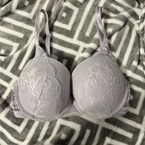 Lilac Auden Plunge Coverage Push Up Bra